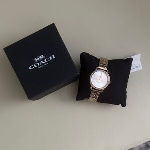 Coach Gold Women's Watch with White Dial